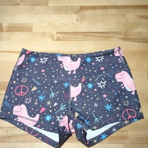 KFT Large Dino Spandex Shorts